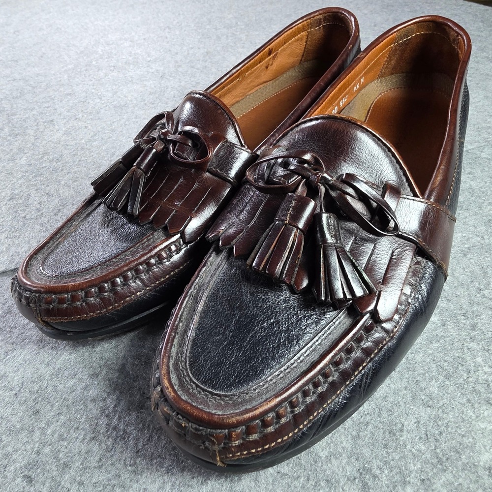 Johnston & Murphy Aragon II Kiltie Tassel Loafers 9.5 M Black Mahogany 20-552